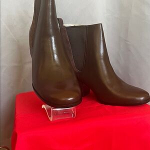 Cole Haan Dark Brown Leather Ankle Booties
